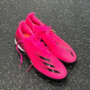 Used Adidas GHOSTED 3 Soccer Indoor Shoes Pink Senior 10.5 11849-S000035551