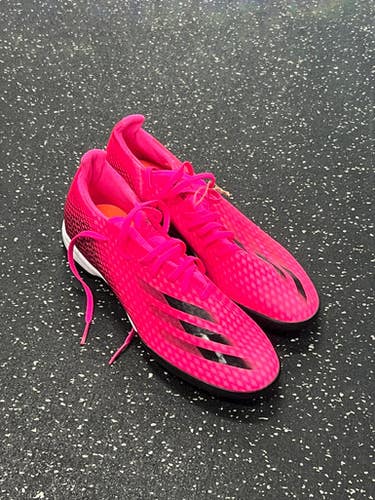 Used Adidas GHOSTED 3 Soccer Indoor Shoes Pink Senior 10.5 11849-S000035551