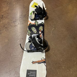 Morrow Generation Snowboard 130cm  I Burton Freestyle Bindings
