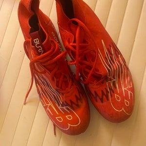 Red Men's Size M 11.0 (W 12.0) Adult New Balance Burn X3 Mid Top (Used)