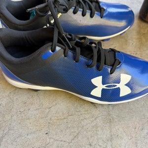Blue Kid's 7Y (Big Kids / Youth) Under Armour Low Top Molded Cleats (New)