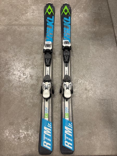 Volkl RTM Jr 130 cm Skis With Marker 7.0 Bindings (Used