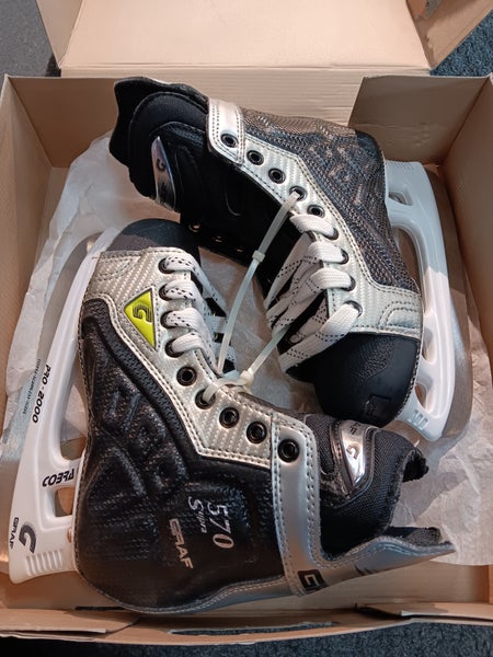 Graf Supra 570 Hockey Skates Wide Width Size 3.5 (New)