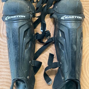 Black Easton Catcher's Leg Guards | 12.75" (Used)