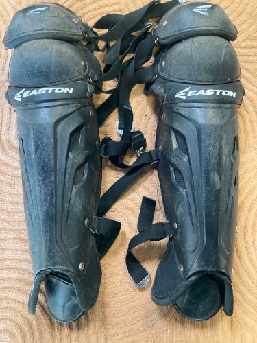 Black Easton Catcher's Leg Guards | 12.75" (Used)