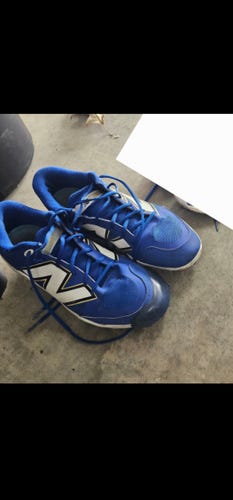Blue Men's Size M 12.5 (W 13.5) Adult New Balance Molded Cleats Cleats (Used)