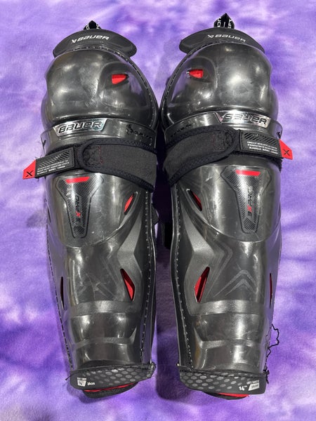 Intermediate Bauer Vapor 3X Pro Shin Pads 14" (Used)