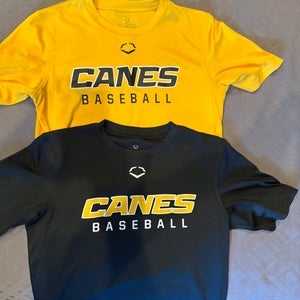 Black & Gold Large Kids Unisex EvoShield Shirts (Used)