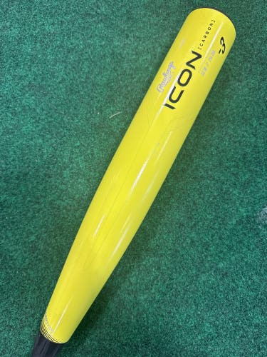 2024 Rawlings Icon Glowstick Composite Bat BBCOR Certified (-3) Composite 30 oz 33" (Used)