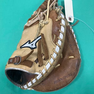 Brown Mizuno Franchise RH Catcher's Baseball Glove 33.5" (Used)
