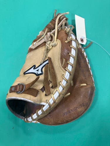 Brown Mizuno Franchise RH Catcher's Baseball Glove 33.5" (Used)