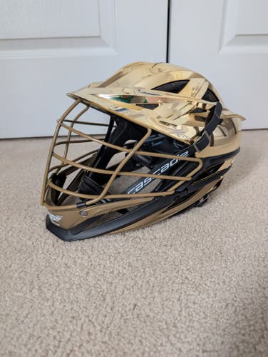 Chrome Gold Cascade XRS Helmet (Used)