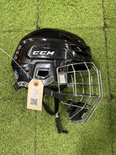 Black Large CCM Tacks 710 Helmet (Used)