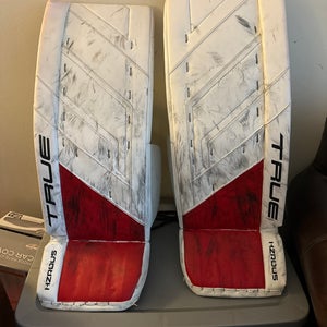 33" True Hzrdus 9x4 Goalie Leg Pads (Used)