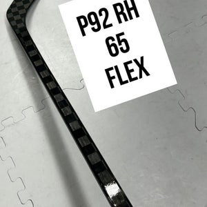 Senior(1x)Right P92 65 Flex 66” PROBLACKSTOCK Unbranded Black Out Pro Stock Nexus Hockey Sticks.
