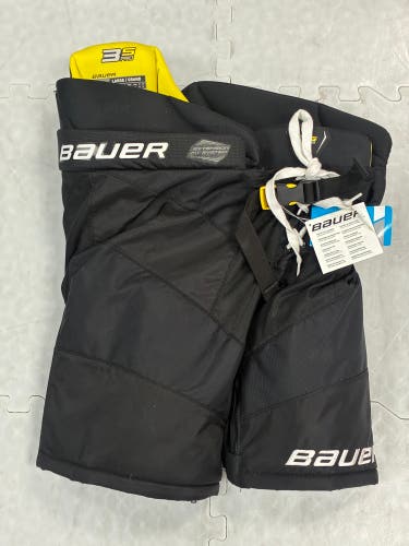 Black Junior Large Bauer Supreme 3S Pro Hockey Pants (New)