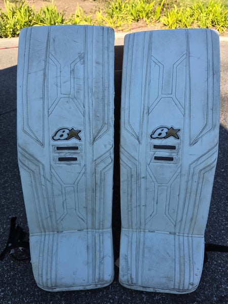 White 31" Intermediate Brian's Optik X3 Goalie Leg Pads (Used)
