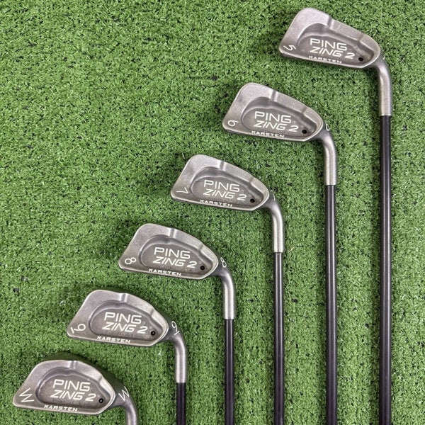 Ping Zing 2 Iron Set 5-PW Black Dot Karsten 101 Regular Flex Right Handed