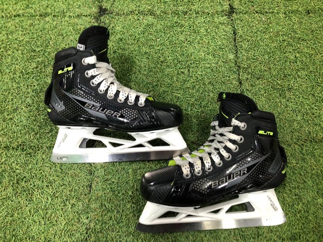 Junior Bauer Elite Hockey Goalie Skates Regular Width Size 3.5 (Used)