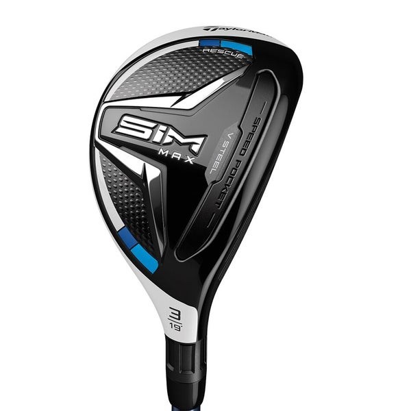 LEFT HANDED TAYLORMADE SIM MAX RESCUE 4 HYBRID GRAPHITE REGULAR STANDARD FUJIKURA VENTUS BLUE 6 NON