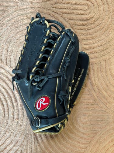 Black Rawlings R9 RH Baseball Glove 12.75" (Used)