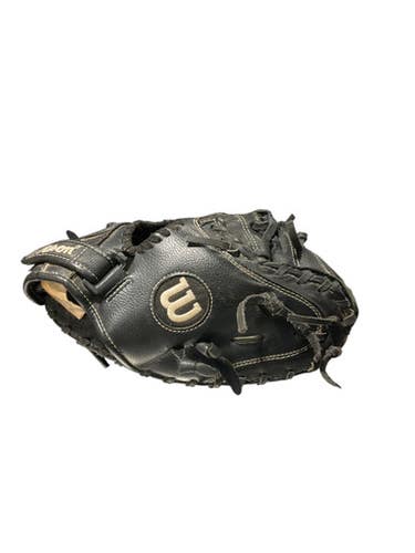 Used Wilson A360 CATCHERS MITT BB/SB Catchers RH Throw Black 31 1/2" 11834-S000044470
