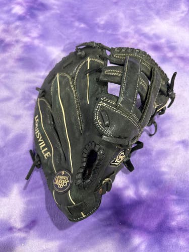 Black Louisville Slugger Pro Flare RH First Base Baseball Glove (Used)