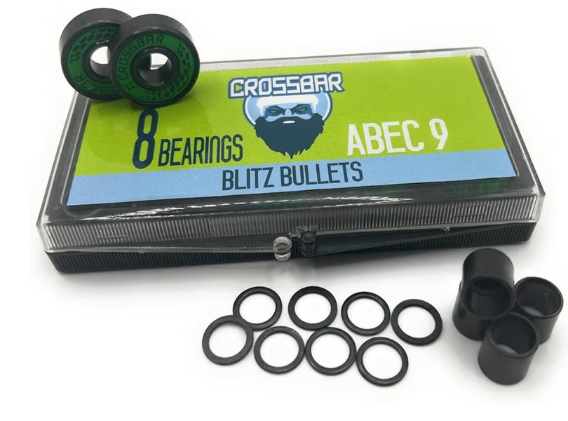 Crossbar Speed Series Bearings – ABEC 9 (8-Pack)