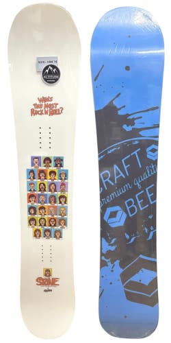 MEN'S STONE "THE MESSAGE MERKEN" ALL-MOUNTAIN CLASSIC CAMBER SNOWBOARD 150CM/59"
