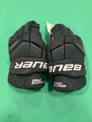 Black Junior Bauer Supreme Ignite Pro Gloves 12" (Used)