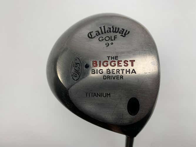 Callaway Biggest Big Bertha Driver 9* Ultra Light Regular Graphite Mens RH