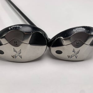 Callaway X 3 & 5 Hybrid Set 21* 27* 55g Ladies Graphite Womens RH