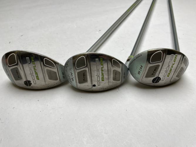 Cobra Baffler T Rail Womens Hybrid Set 3 4 5 22* 25* 28* 50g Ladies Graphite LH
