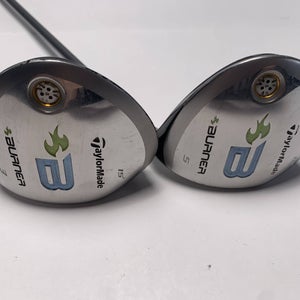 TaylorMade Burner 2008 3 & 5 Fairway Wood Set 15* 18* REAX 49g Ladies RH