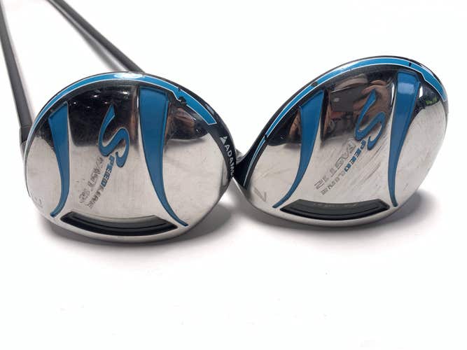 Adams Speedline Plus Fast 12 Womens 3 & 7 Fairway Set 15* 21* Speedline RH