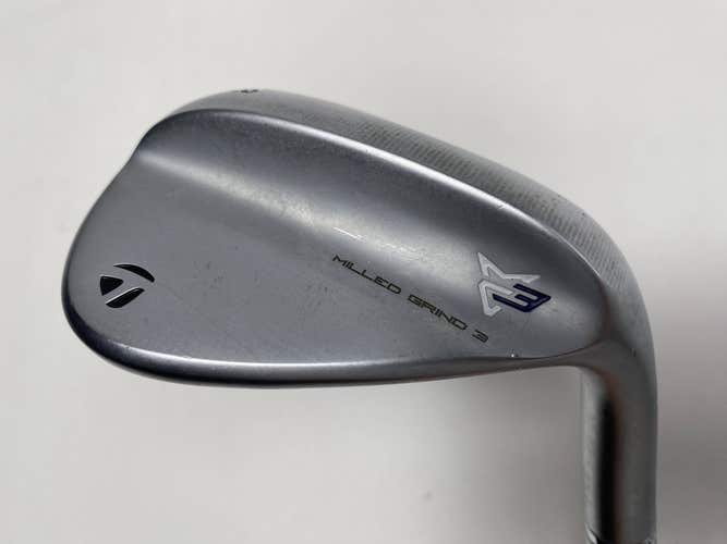 TaylorMade Milled Grind 3 Raw Chrome Lob Wedge LW 58* 11 TT DG S200 Wedge RH