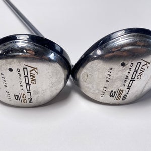 Cobra SS Hyper Steel 3 & 5 Fairway Wood Set 15* 18* Graphite Design Womens RH