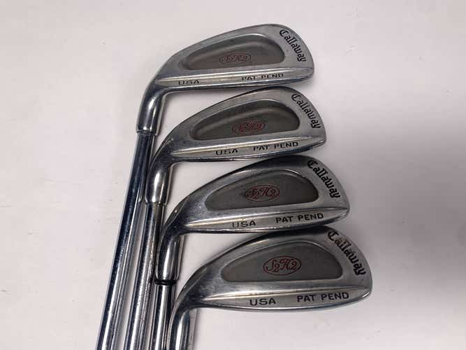 Callaway S2H2 Iron Set 7-PW True Temper Memphis "10" Stiff Steel Mens LH