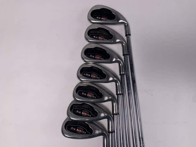 Callaway Big Bertha 2004 Iron Set 4-PW Uniflex Steel Mens RH