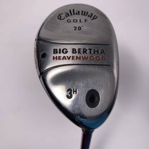 Callaway Big Bertha Heavenwood 3 Hybrid 20* RCH 75w Firm Graphite Mens RH
