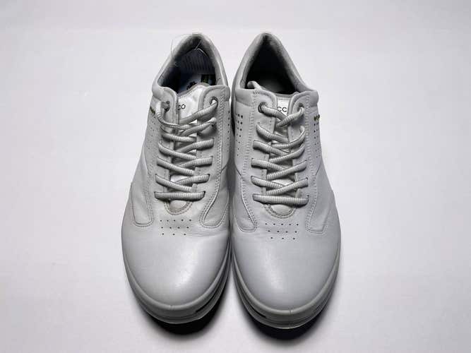 ECCO Extra Width Waterproof Golf Shoes White Men's SZ 9 (13300401007)