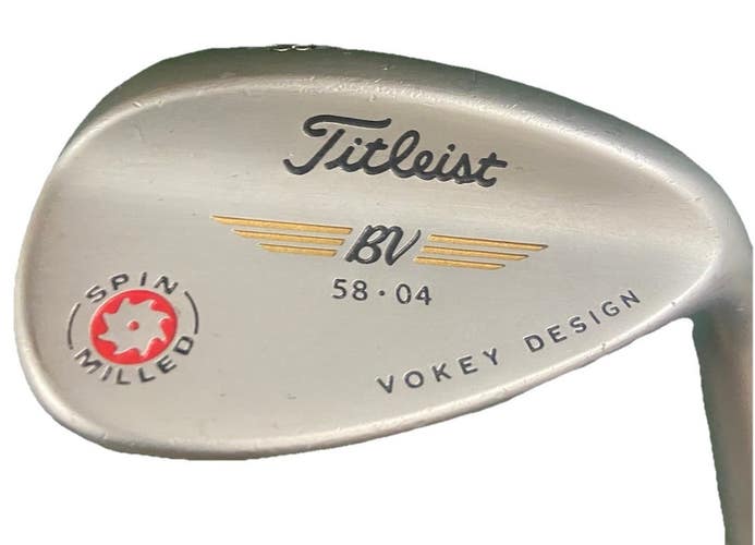 Titleist Vokey Spin Milled Lob Wedge 58*04 RH Stiff Steel 35" Great Condition