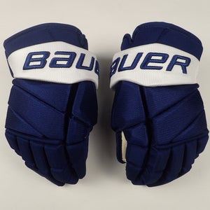 Toronto Maple Leafs Bauer 14" Vapor 2X Pro Stock Hockey Gloves Blue NHL