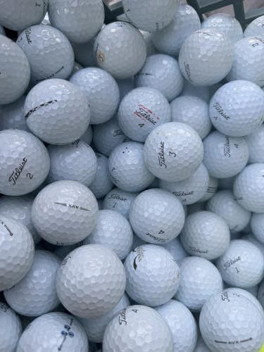 50 Titleist AVX (AAAA) Near MInt Condition Used Golf Balls 4A Grade
