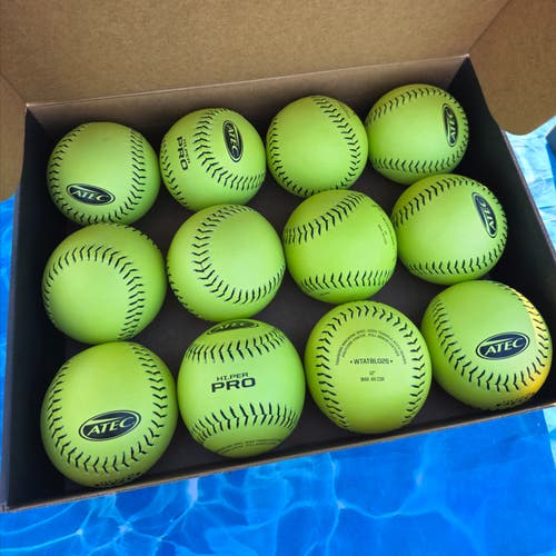 Yellow Other Softball 12 Pack (1 Dozen) (New)