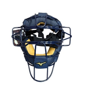 Used Mizuno CLASSIC Batting Helmet w/Mask Navy Blue One Size 11835-S000202622