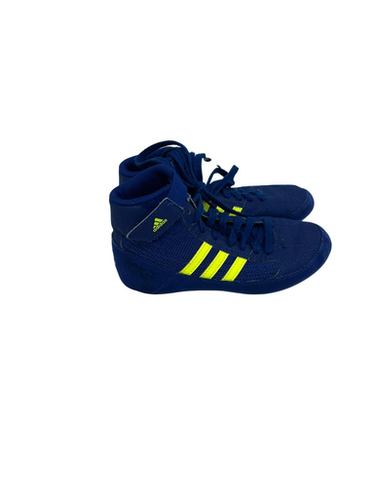 Used Adidas HVC Wrestling Shoes Royal Blue Junior 02 11692-S000145316