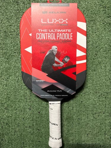 Selkirk Jack Sock Invikta Luxx Control Air (Red) INFINIGRIT - Pickleball Paddle | Brand New!