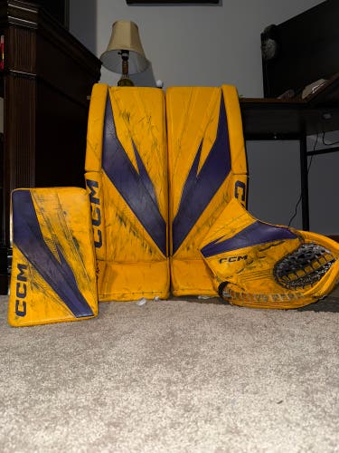 34" 2024 CCM Axis XF Pro Regular Goalie Full Set (Used)
