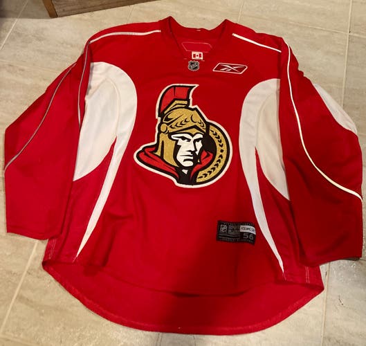 Ottawa Senators Reebok Pro Stock Practice Jersey Size 56 Game/Practice Worn (2007–2015)
